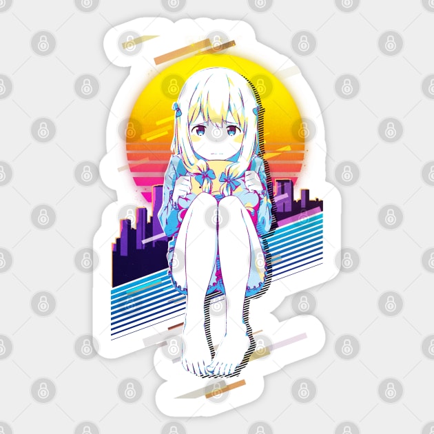 Sagiri Sticker by 80sRetro